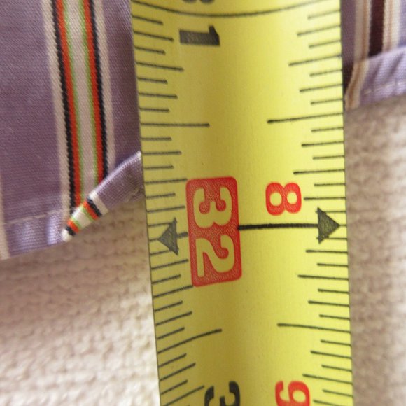 Ralph Lauren Classic Striped Casual Button Down Shirt Size 17 Long Sleeve - Picture 10 of 12